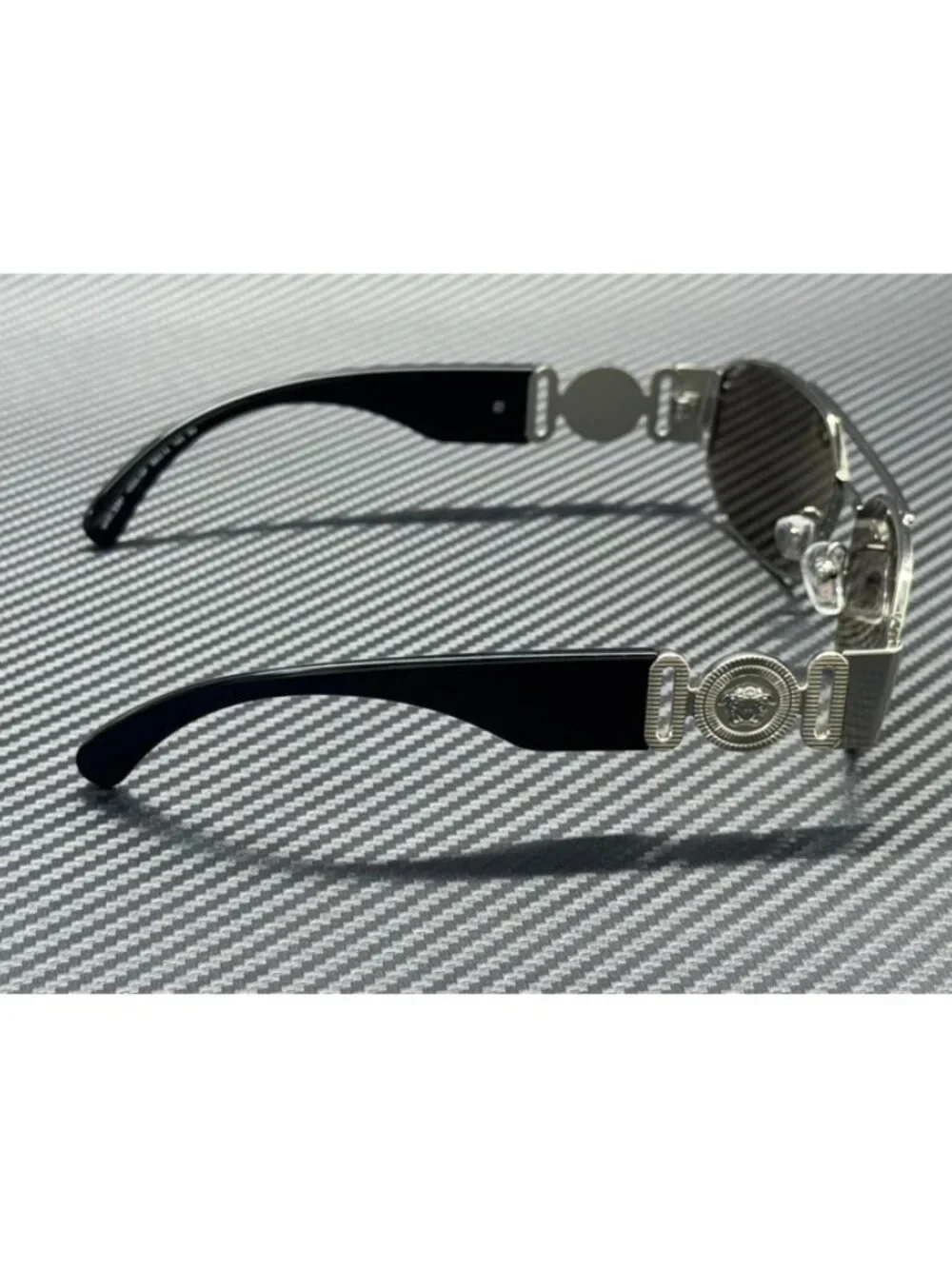 New Versace Men Silver Sunglasses 58-14-140